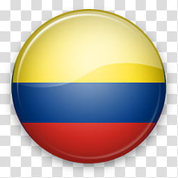 South America Win, yellow, blue, and red flag logo transparent background PNG clipart