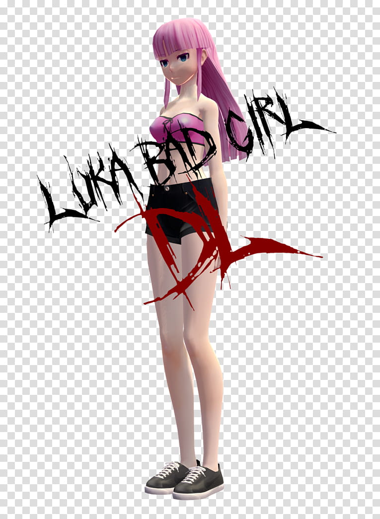 [MMD] Bad Girl Luka DL transparent background PNG clipart