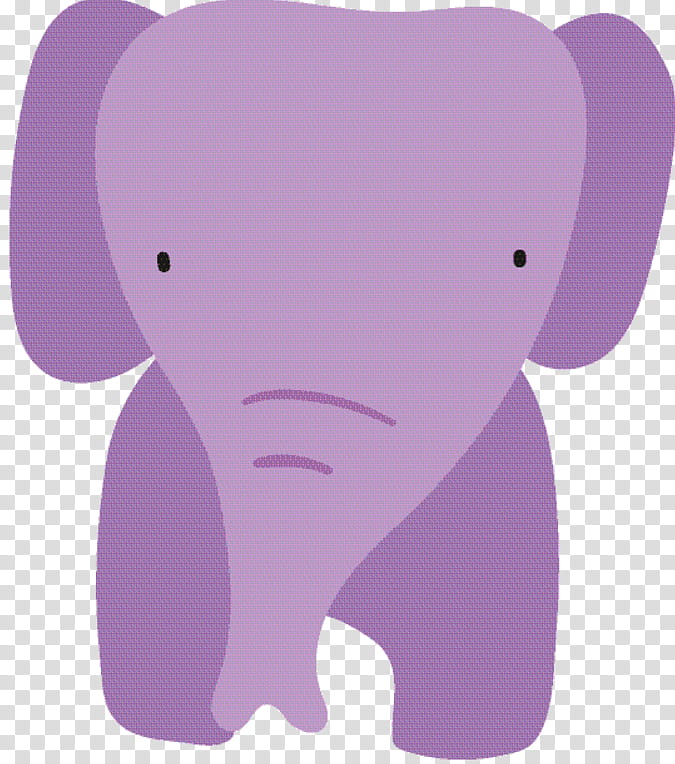 Indian Elephant, African Elephant, Cartoon, Snout, Pink M, Elephants And Mammoths, Purple, Violet transparent background PNG clipart