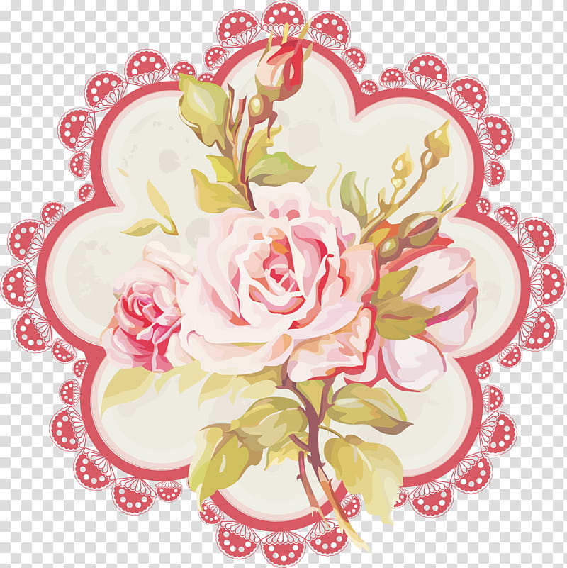 Pink Flowers, Floral Design, Garden Roses, Decoupage, Decorative Paper, Collage, Painting, Cut Flowers transparent background PNG clipart