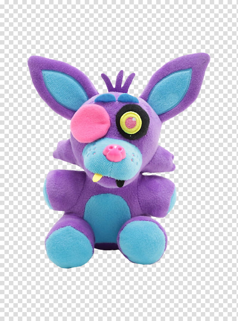 Funko FNaF Blacklight Foxy Plush Purple transparent background PNG clipart