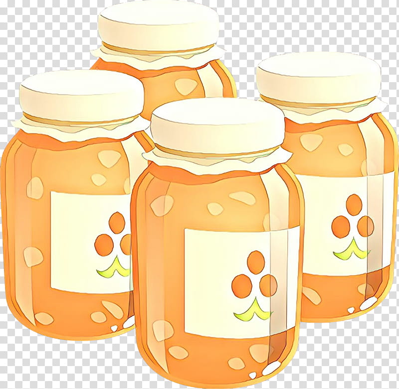 Orange, Fruit Preserve, Yellow, Mason Jar, Food, Jam, Food Storage Containers transparent background PNG clipart