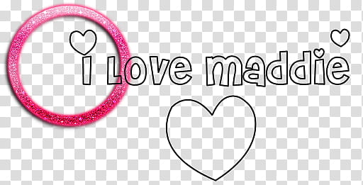 I Love Maddie transparent background PNG clipart