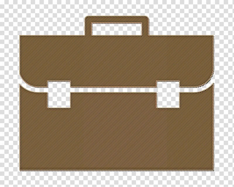 business icon Briefcase frontal view icon Bag icon, Finances And Trade Icon, Brown, Baggage, Luggage And Bags, Beige, Suitcase transparent background PNG clipart