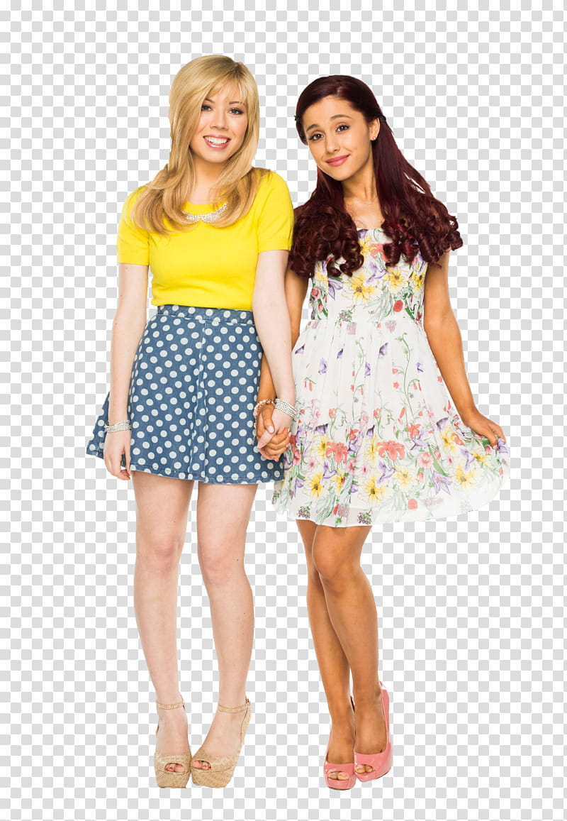 Sam Y Cat, two smiling woman standing holding hands transparent background PNG clipart