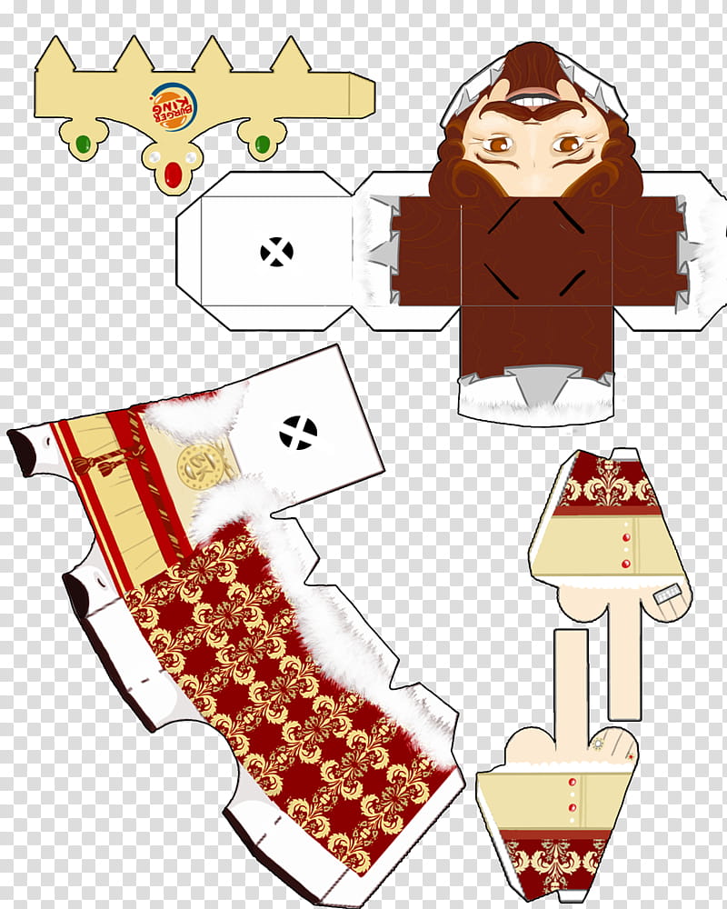 The King Paper Toy template, king illustration puzzle transparent background PNG clipart