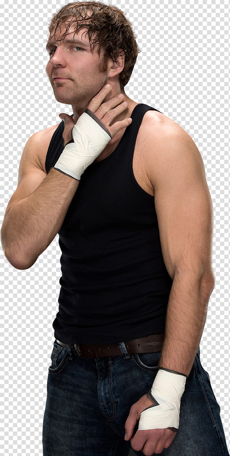 Dean Ambrose  Black Tanktop transparent background PNG clipart