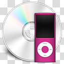 iTunes Minuet, pink icon transparent background PNG clipart
