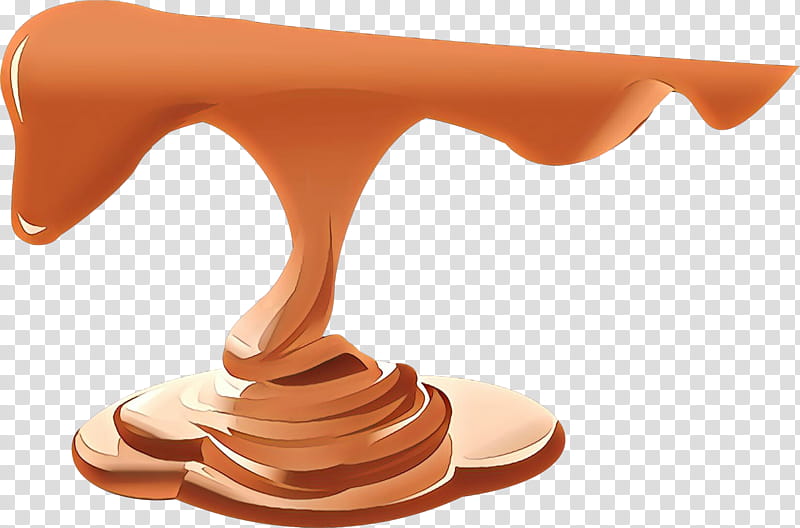 Orange, Cartoon, Chocolate, Table, Furniture, Dessert, Food transparent background PNG clipart