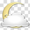 Aero Cyberskin Weather Release, clouds and crescent moon illustration transparent background PNG clipart