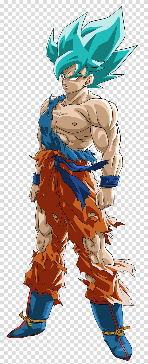 Goku SSJ (Namek), Super Saiyan Blue (FnF) Palette transparent background PNG clipart