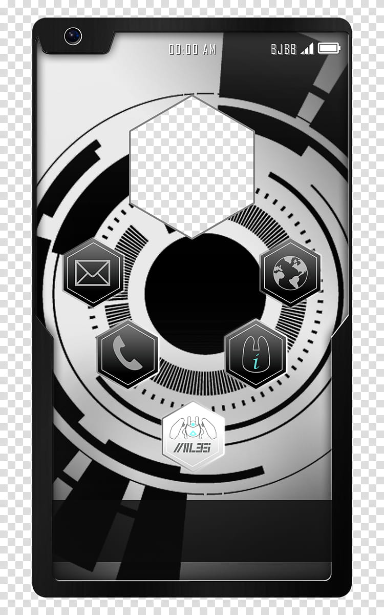 BJBB Member DG T, black Android smartphone transparent background PNG clipart