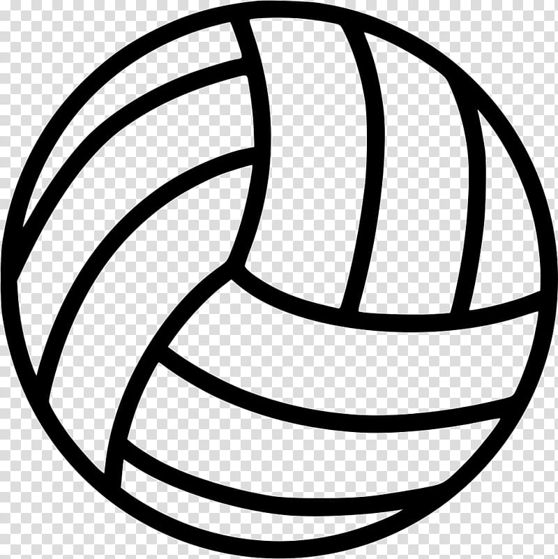 Volleyball, Beach Volleyball, Line Art, Coloring Book, Circle, Symbol, Blackandwhite transparent background PNG clipart