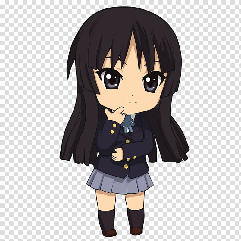 Chibi, Akiyama Mio transparent background PNG clipart