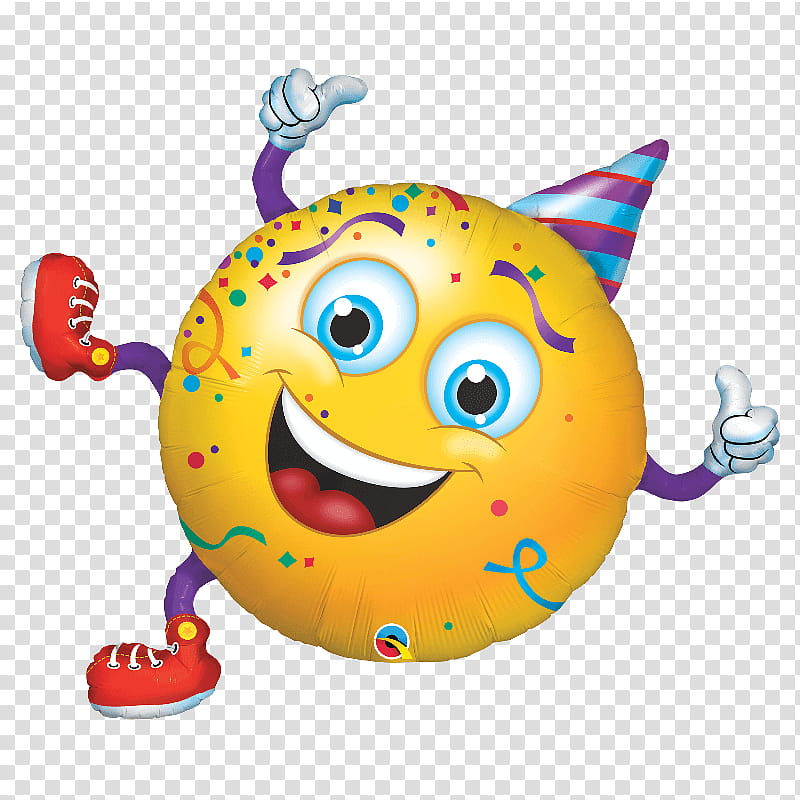 Happy Birthday, Smiley, Balloon, Emoticon, Party, Emoji, Qualatex, Birthday transparent background PNG clipart