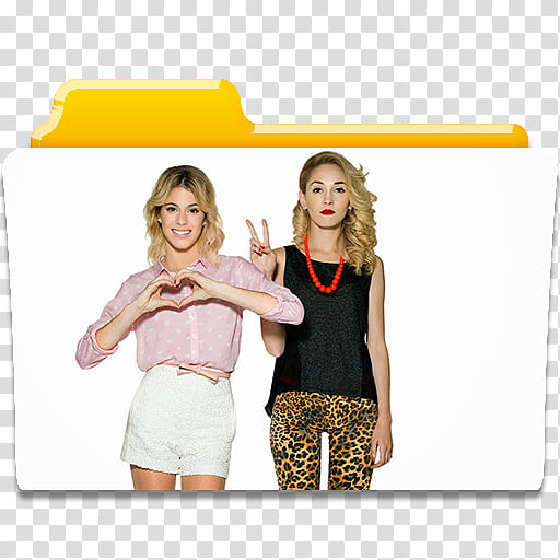 Iconos de Martina Stoessel y Mercedes Lambre, Carpetita  transparent background PNG clipart