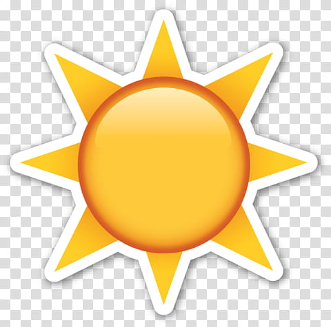 EMOJI STICKER , sun transparent background PNG clipart