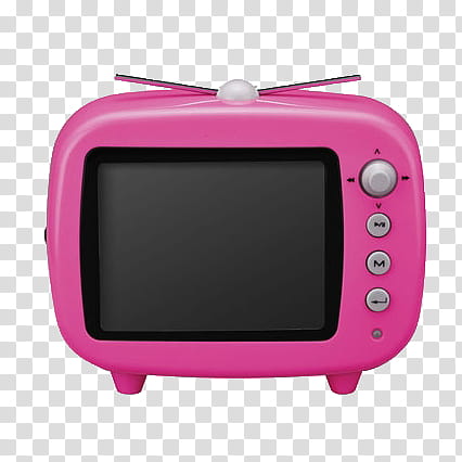 , pink CRT TV graphic transparent background PNG clipart