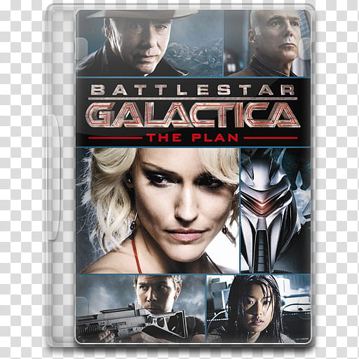 Battlestar Galactica Icon , Battlestar Galactica, The Plan, Battlestar Galactica The Plan DVD case transparent background PNG clipart