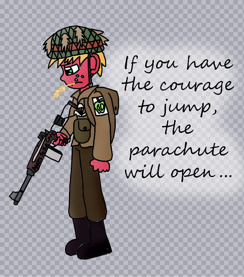 Big Macintish, Paratrooper transparent background PNG clipart