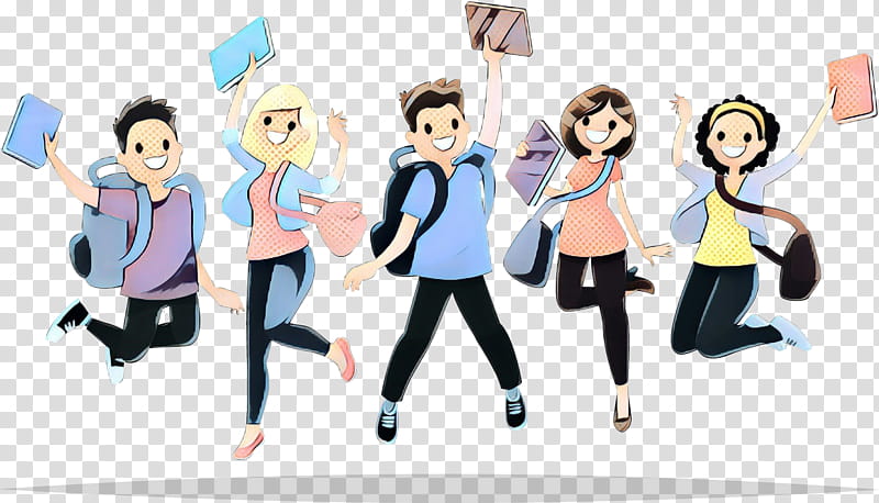 College student animation png