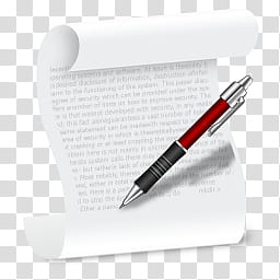 Aeon, Document, white paper and red pen transparent background PNG clipart