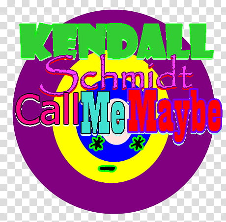 Texto Kendall Schmidt Call Me Maybe transparent background PNG clipart