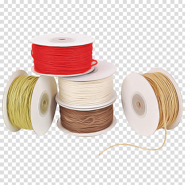 brown beige wire thread textile, Ribbon, Twine, Wool, Cable transparent background PNG clipart