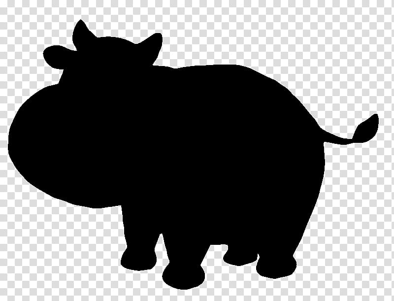 Dog And Cat, Whiskers, Cattle, Snout, Silhouette, Black M, Rhinoceros, Blackandwhite transparent background PNG clipart