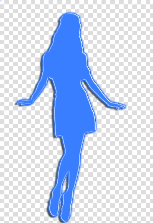 Selena Gomez, blue art of woman dancing transparent background PNG clipart