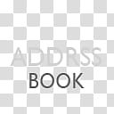 Gill Sans Text Dock Icons, AddressBook, Addrss Book icon transparent background PNG clipart