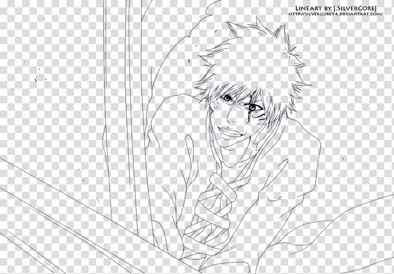 Bleach  lineart transparent background PNG clipart