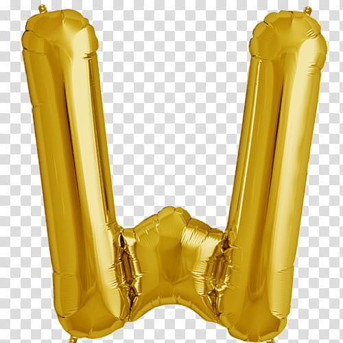 Cryba, gold letter-u balloon transparent background PNG clipart