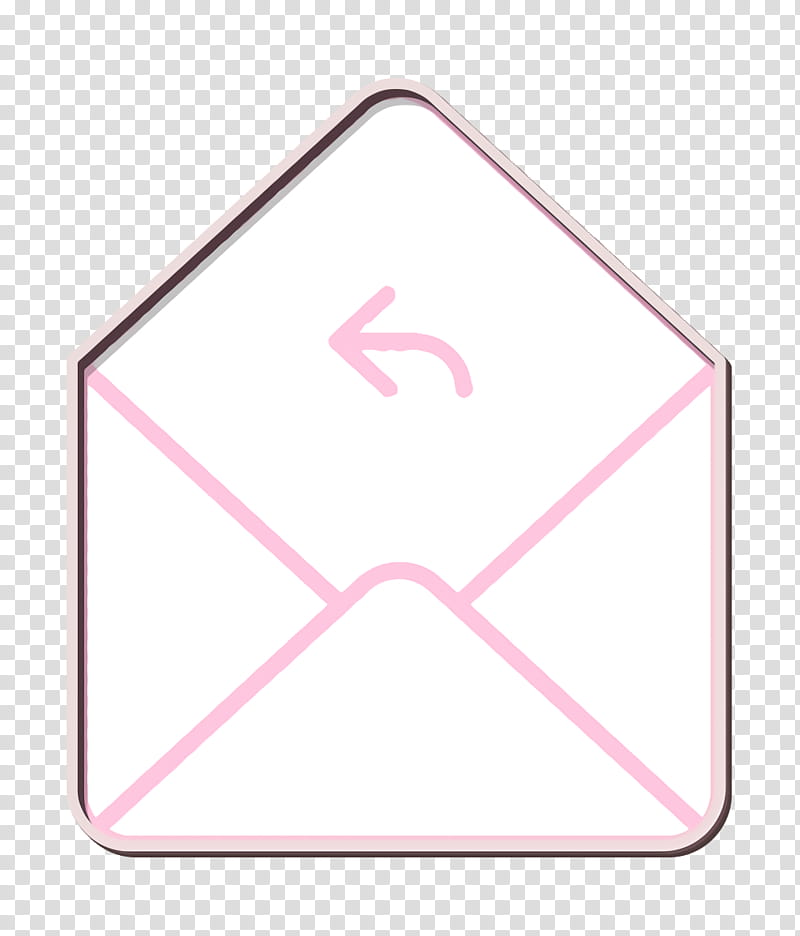 Envelope Icon, Email Icon, Letter Icon, Message Icon, Angle, Triangle, Line, Pink M transparent background PNG clipart