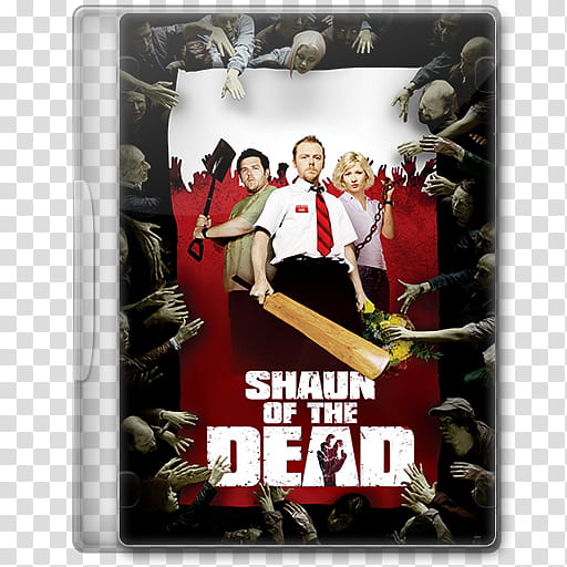 DVD Icon , Shaun of the Dead (), Shaun of the Dead DVD case illustration transparent background PNG clipart