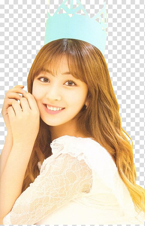 JIHYO TWICE, woman in white top transparent background PNG clipart