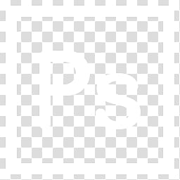 White Flat Taskbar Icons, shop, Adobe shop logo transparent background PNG clipart