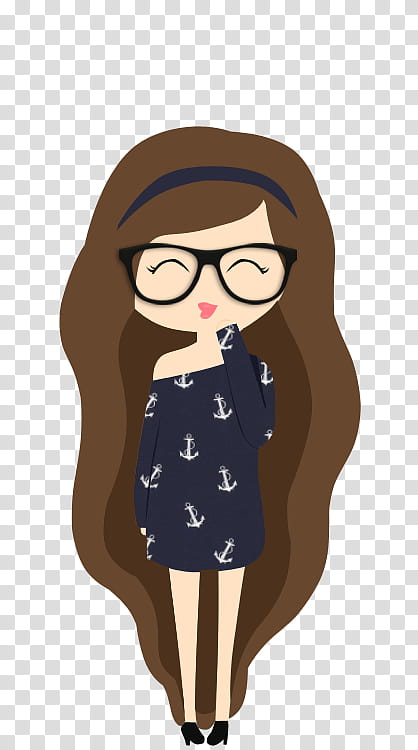 HipsterDoll, girl with long hair wearing blue long-sleeved dress illustration transparent background PNG clipart