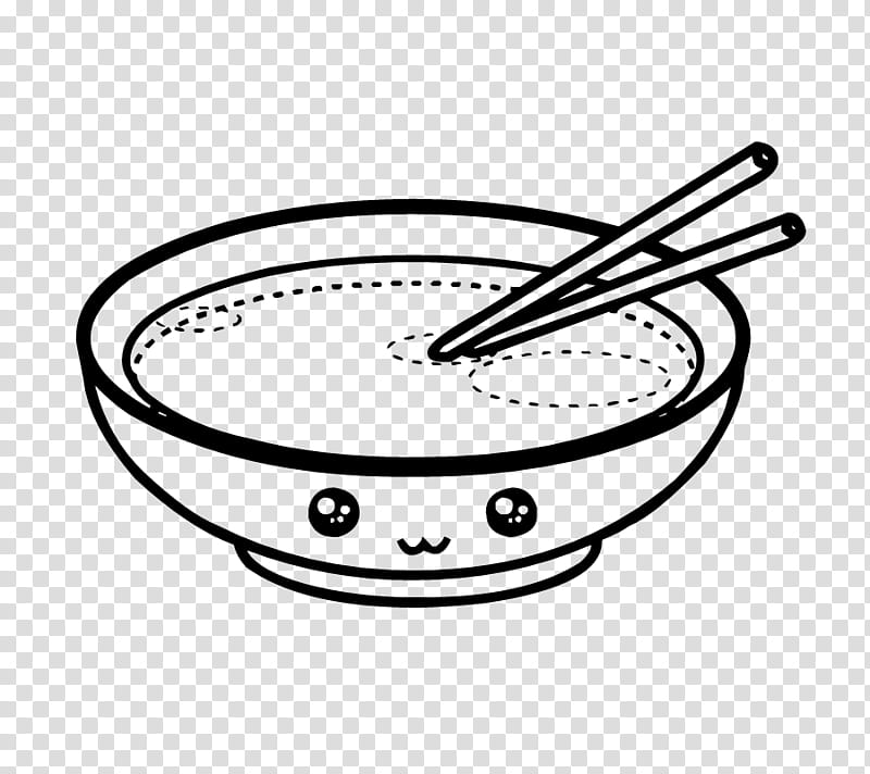 Cute, black bowl with chopsticks transparent background PNG clipart