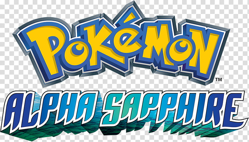 Logo, Pokemon Alpha Sapphire, Pokemon Alpha Sapphire logo transparent background PNG clipart