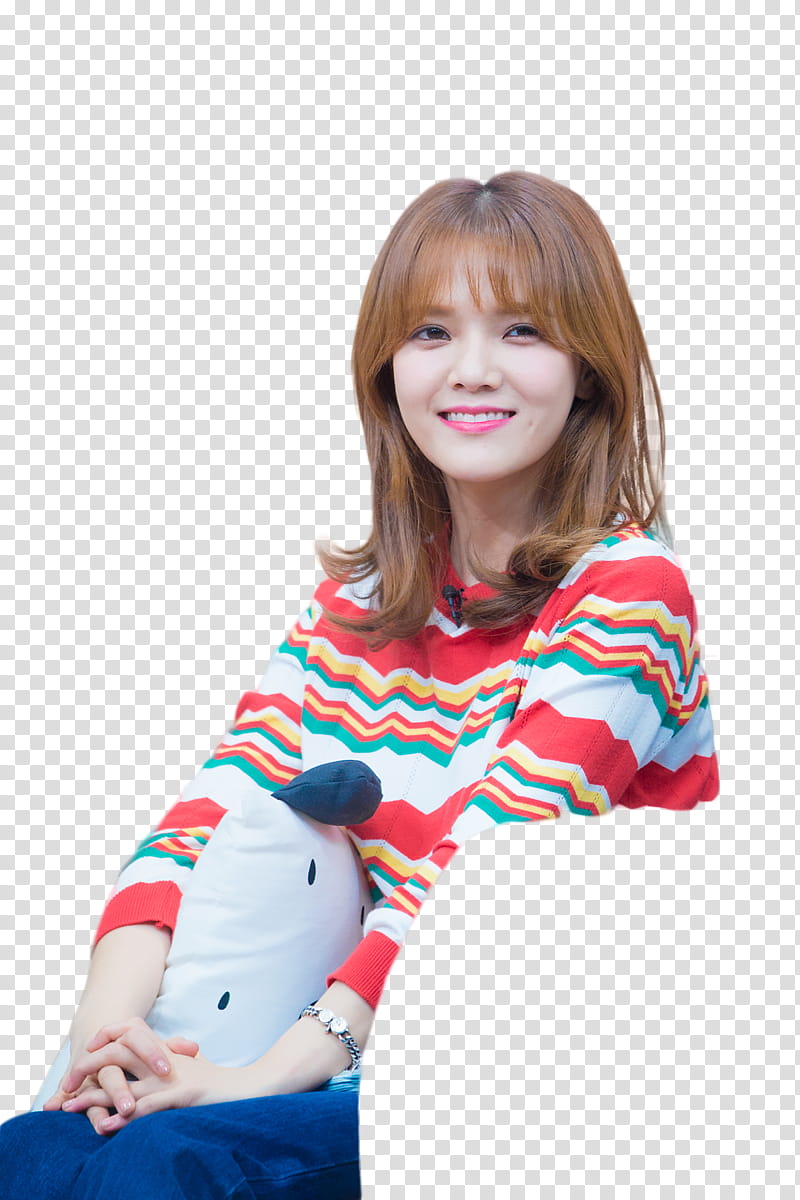 RENDER  S JIMIN AOA, woman sitting and holding pillow transparent background PNG clipart
