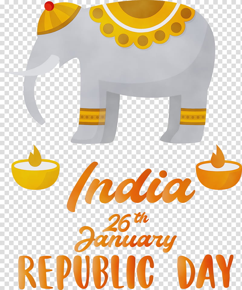 Candy corn, India Republic Day, India Elephant, 26 January, Happy India Republic Day, Watercolor, Paint, Wet Ink transparent background PNG clipart
