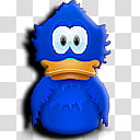 Adium Colored , blue duck transparent background PNG clipart