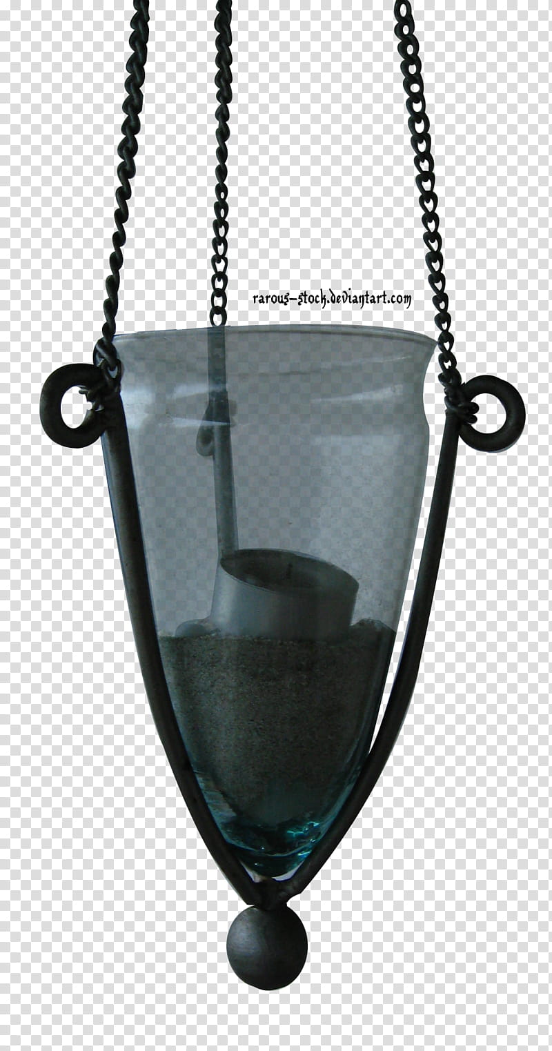Hanging Candle Holder, unlighted black pendant lamp transparent background PNG clipart