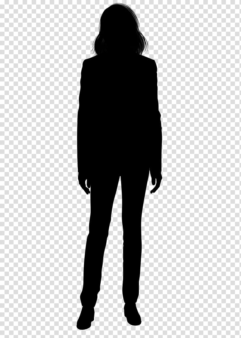Hair, Silhouette, Portrait, Businessperson, Man, Standing, Black, Outerwear transparent background PNG clipart