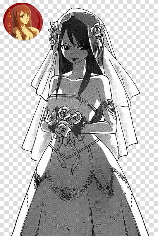 Erza&#;s weding Dress, woman in gown illustration transparent background PNG clipart