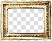 Frames Set Trasparent BG, rectangular gold frame illustration transparent background PNG clipart