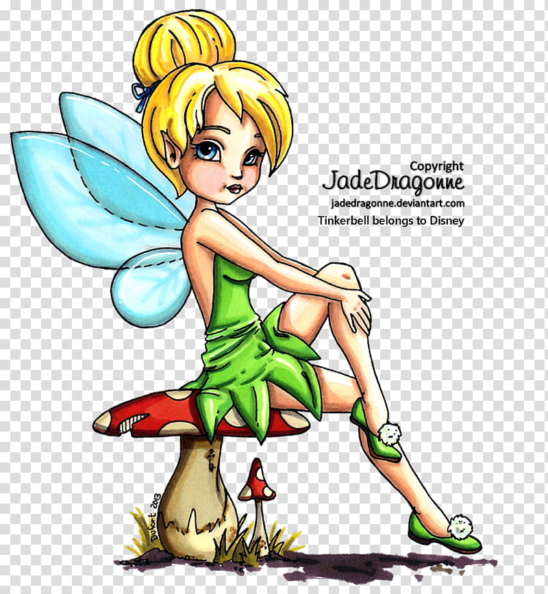 Tinkerbell, Colored transparent background PNG clipart