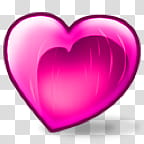 Icons, coranzón, pink heart transparent background PNG clipart