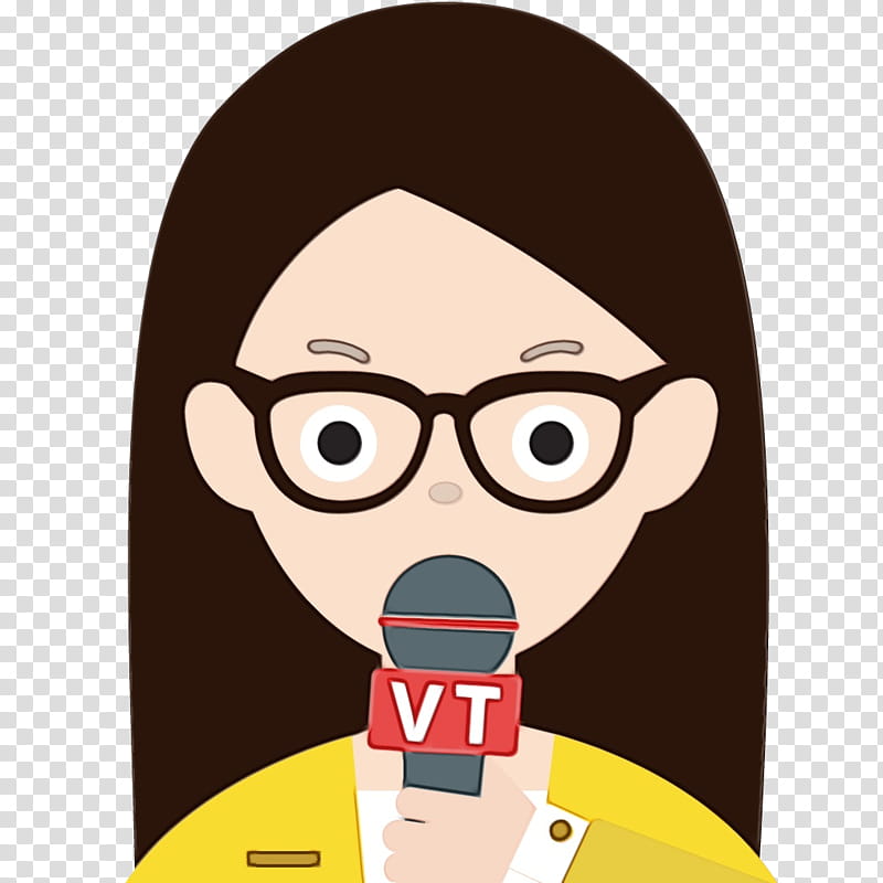 Glasses, Journalist, Television, News, Newspaper, Newscaster, Cartoon, Nose transparent background PNG clipart
